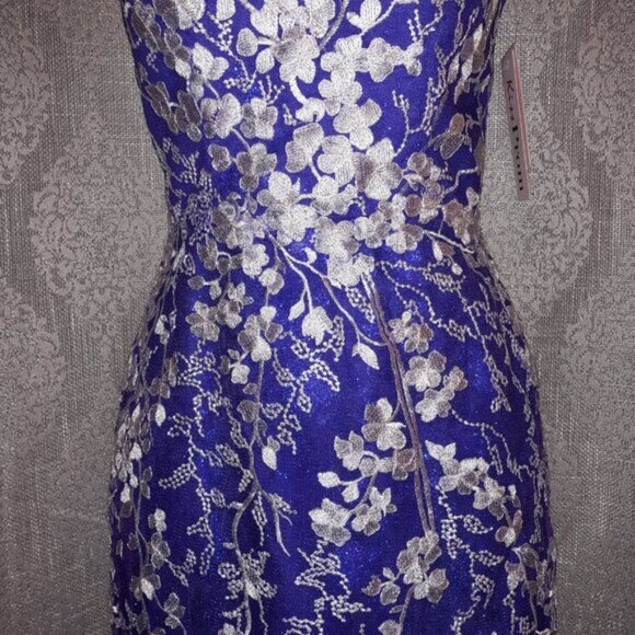 Holiday, Prom, Homecoming Short Cocktail Dress with Floral Appliques - Size: 4 - Picture 10 of 16